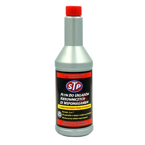 Płyn do układu kierowniczego ze wspomaganiem + uszczelniacz STP 350 ml