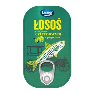 Łosoś w dressingu cytrynowym z pieprzem Lisner 110 g