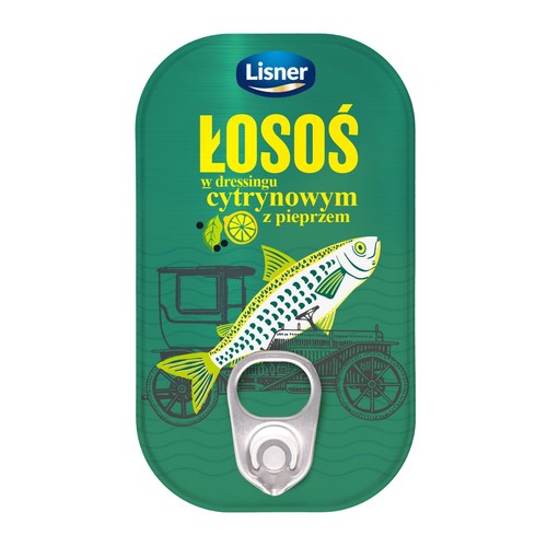 Łosoś w dressingu cytrynowym z pieprzem Lisner 110 g