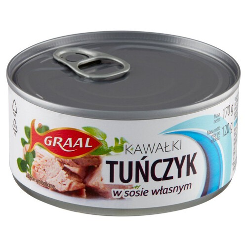 Tuńczyk kawałki w sosie własnym GRAAL 170 g