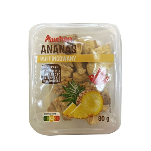 Ananas puffingowany Auchan 30 g