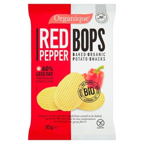BIO Ekologiczne pieczone chipsy ziemniaczane o smaku paprykowym Organique 85 g
