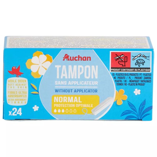 Tampony Normal Auchan 24 sztuki