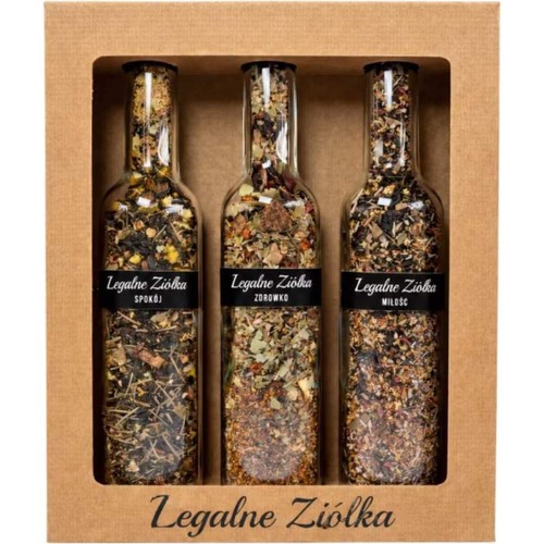 Zestaw herbat w butelkach   Legalne Ziółka 3 x 75 g