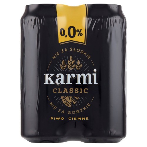 Piwo bezalkoholowe ciemne Classic alk. do 0.5% obj.  Karmi 4 x 500 ml