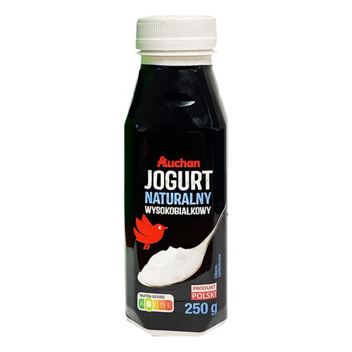 Jogurt naturalny wysokobiałkowy Auchan 250 g