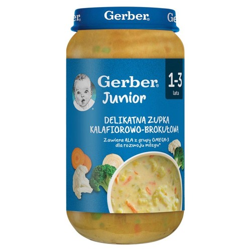 Delikatna zupka kalafiorowo-brokułowa 1-3 lata Gerber 250 g