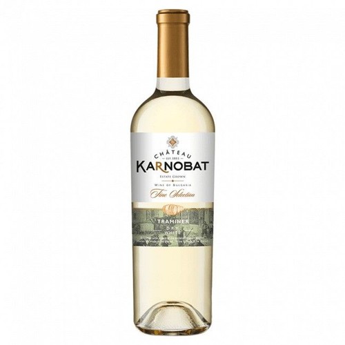 Wino bułgarskie białe wytrawne Traminer alk. 13,0% obj. Cheateu Karnobat 750 ml