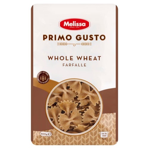 Makaron pełnoziarnisty kokardki pełne ziarno Primo Gusto 500 g
