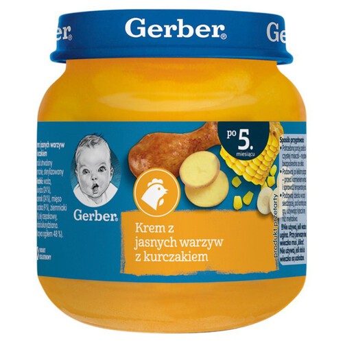 Krem z jasnych warzyw z kurczakiem Gerber 125 g