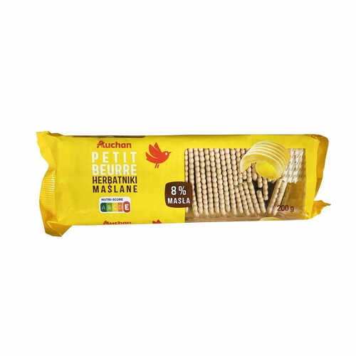 Petit Beurre herbatniki maślane Auchan 200 g