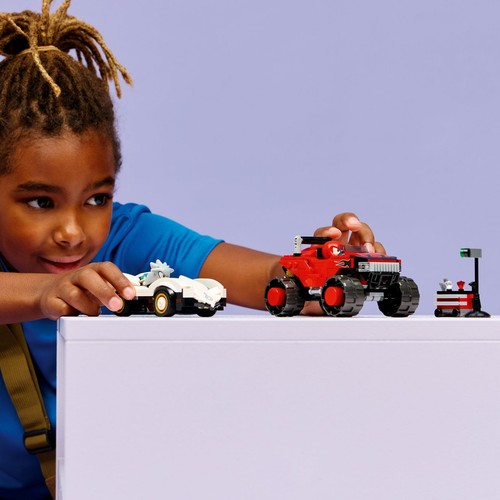 Sonic the Hedgehog™ Silver w samochodzie kontra Knuckles w monster trucku 77118 LEGO 1 sztuka