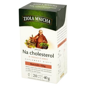 Herbatka ziołowa na cholesterol Zioła Mnicha 20 torebek