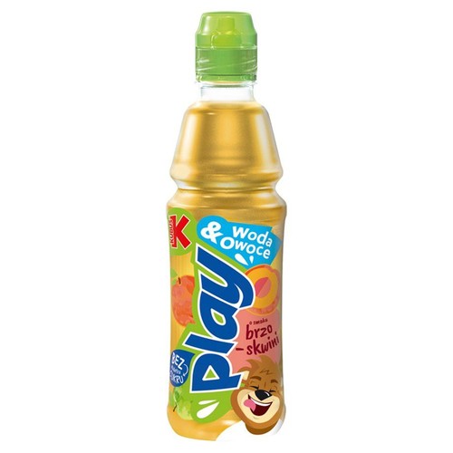 Napój owocowy o smaku brzoskwini z dodatkiem witaminy C. Niegazowany, pasteryzowany.  Kubuś 400 ml
