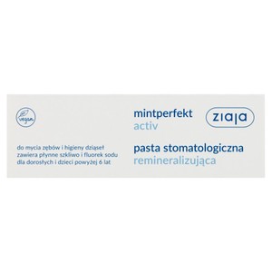 Pasta stomatologiczna remineralizująca ZIAJA 75 ml