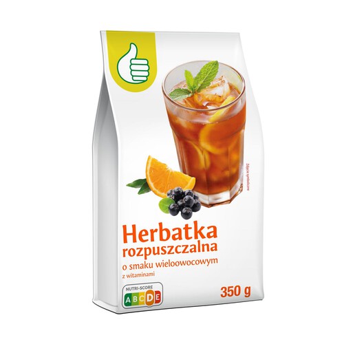 Herbatka rozpuszczalna o smaku wieloowocowym  Auchan 350 g