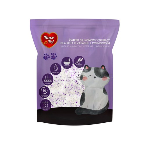 Żwirek silikonowy lawenda   Have a Pet 3,8 l