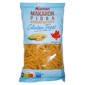Makaron kukurydziany pióra bezglutenowy  Auchan 500 g