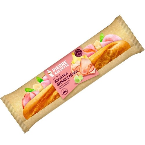 Bagietka Debreczyńska z szynką i serem Pierre Baguette 210 g