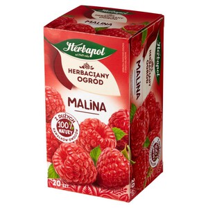 Herbatka owocowo-ziołowa o smaku malinowym Herbapol 20 torebek