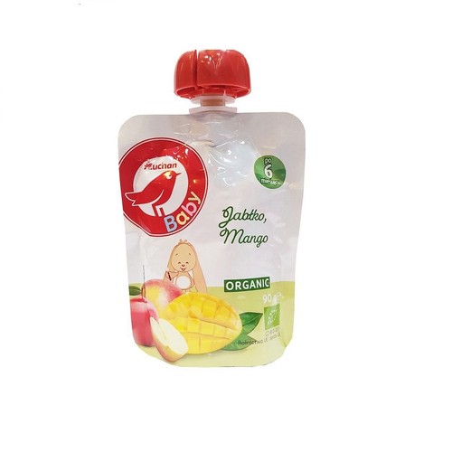 BIO Pouch jabłko mango po 6 miesiącu Auchan Baby 90 g