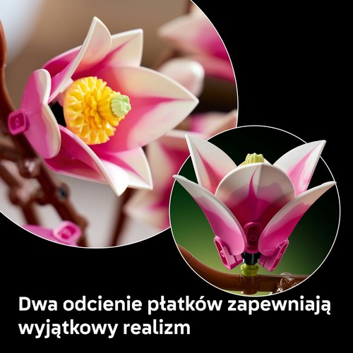 Botanicals Gałązki magnolii 11510, kwiatowa dekoracja LEGO 1 sztuka