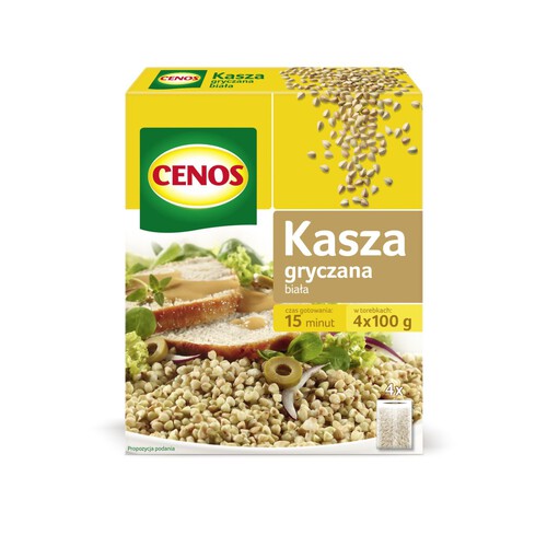 Cenos Kasza gryczana biała Cenos 4 x 100 g