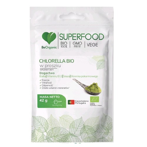 BIO Superfood Chlorella w proszku Be Organic 42 g