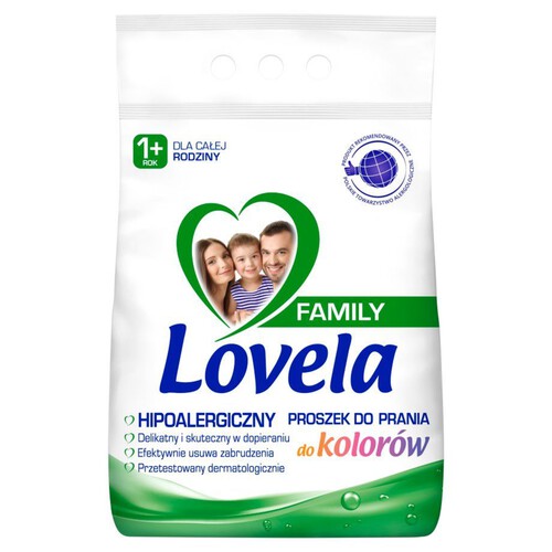 Hipoalergiczny proszek do prania dla całej rodziny do koloru Lovela 2,1 kg