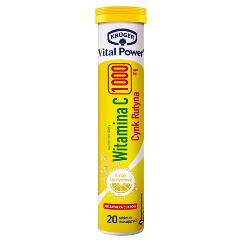 Witamina C 1000 20 tabletek Kruger opakowanie
