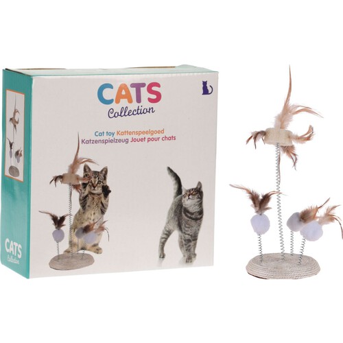 Zabawka dla kota piórka na sprężynach CATS Collection 1 sztuka