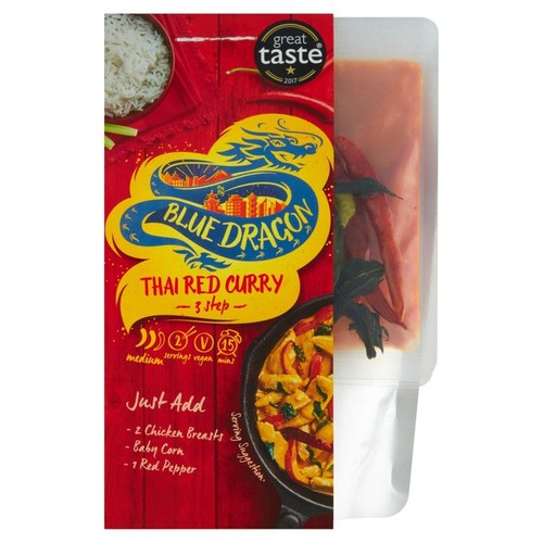 Zestaw do dania thai czerwony curry Blue Dragon 253 g