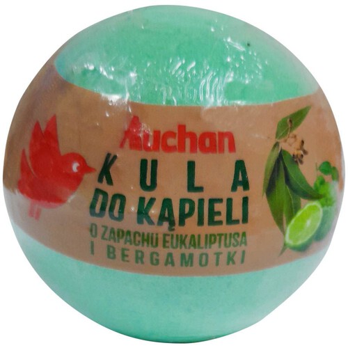 Kula do kąpieli o zapachu eukaliptusa i bergamotki Auchan 165 g