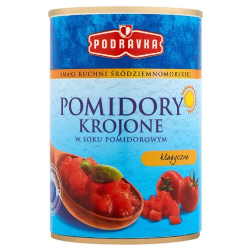 Pomidory krojone w soku pomidorowym Podravka 400 g