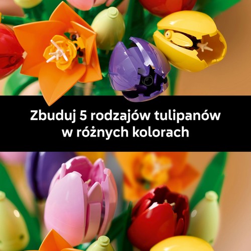 Botanicals Bukiet tulipanów 11501, dekoracja LEGO 1 sztuka