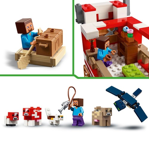 Minecraft® Dom grzybowej krowy 21270 LEGO 1 sztuka
