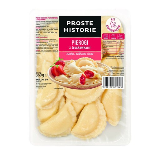 Pierogi z truskawkami Proste Historie 360 g