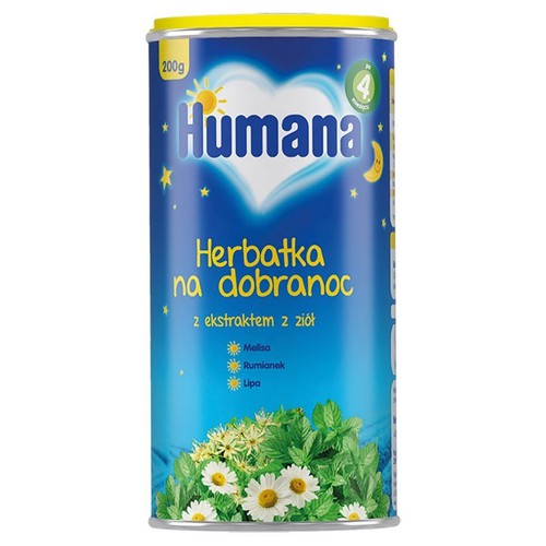 Herbatka na dobranoc po 4 miesiącu Humana 200 g