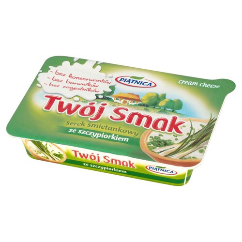 Twój Smak serek ze szczypiorkiem Piątnica 135 g