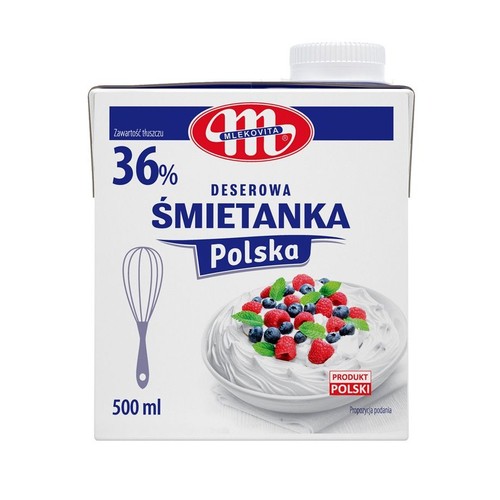 Śmietanka UHT 36 %  Mlekovita 500 ml