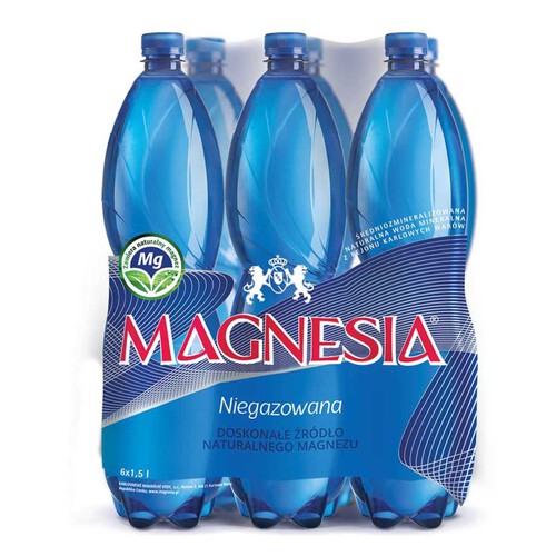 Woda mineralna niegazowana Magnesia 6 x 1,5 l 