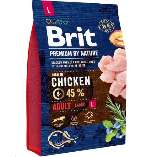 Sucha karma dla psów dorosłych z kurczakiem Brit 3 kg