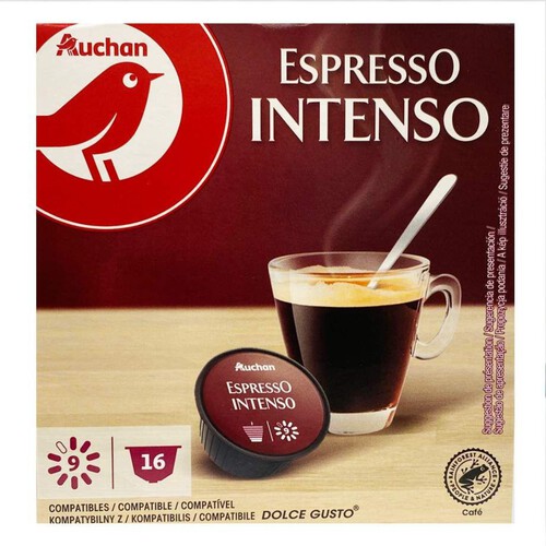 Kawa w kapsułach typ Espresso Intenso  Auchan 16 kapsułek