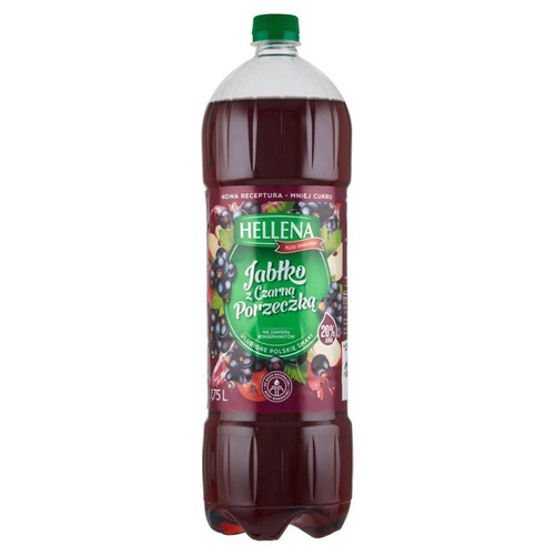 Napój owocowy niegazowany o smaku jabłko - czarna porzeczka Hellena 1,75 l
