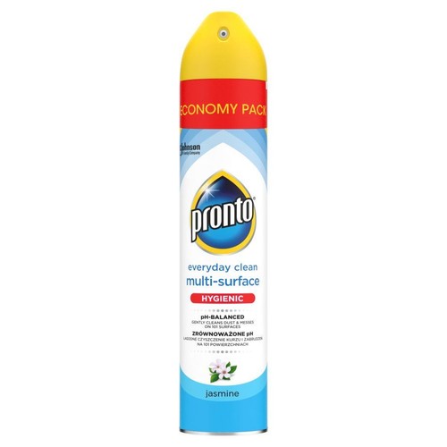 Spray Pronto do czyszczenia wielu powierzchni, zapach jaśminowy. Opakowanie ekonomiczne, zrównoważone pH.