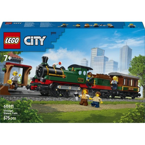 City Retro pociąg z lokomotywą parową 60511 LEGO 1 sztuka