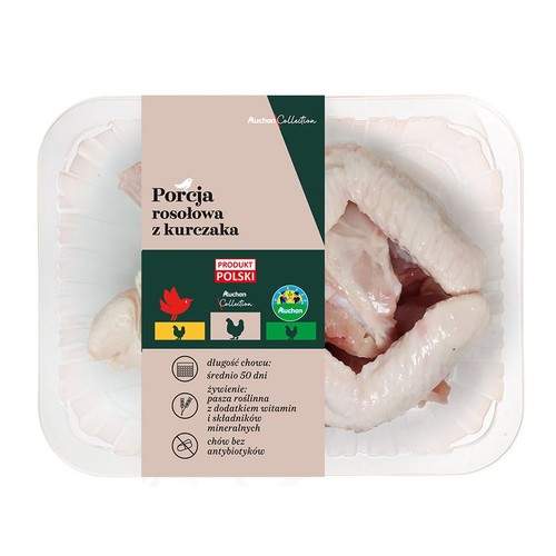  Porcja rosołowa z kurczaka  Auchan Collection  na wagę ok 700 g