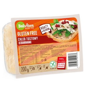 Chleb tostowy z ziarnami bezglutenowy Balviten  200 g