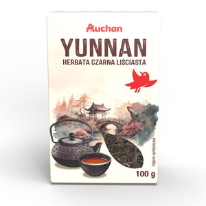 Herbata czarna liściasta Yunnan Auchan 100 g