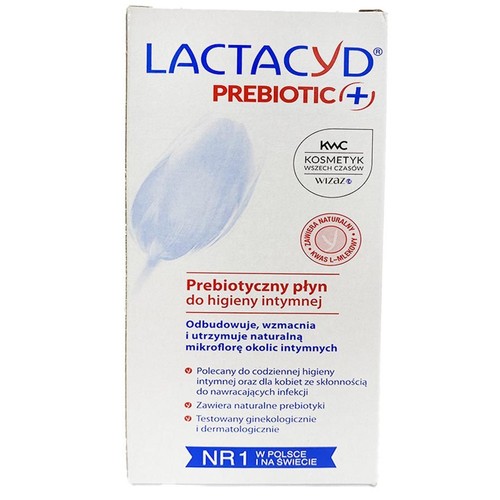 Lactacyd Prebiotic+ płyn do higieny intymnej, testowany ginekologicznie. Numer 1 w Polsce i na świecie.